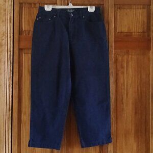 Ralph Lauren dark blue cropped jeans sz 10 woman's